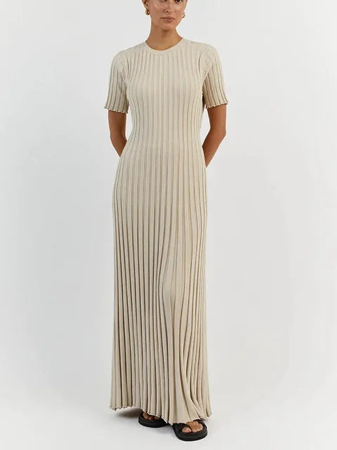 Maxi - Vestido Maxi Largo de Punto