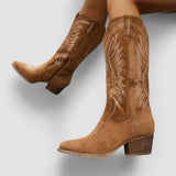 Valentina | Botas Vaqueras Con Tacón Bloque Estable Y Cómodo