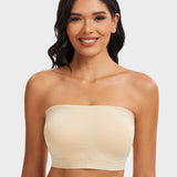 Sujetador bandeau sin costuras con cobertura total