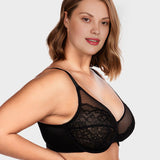 Sujetador minimizador con cobertura total – Petal