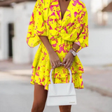 Valeria - Vestido Mini Floral Bohemio