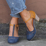 Amayrani® | Sandalias de tacón ancho para mujer