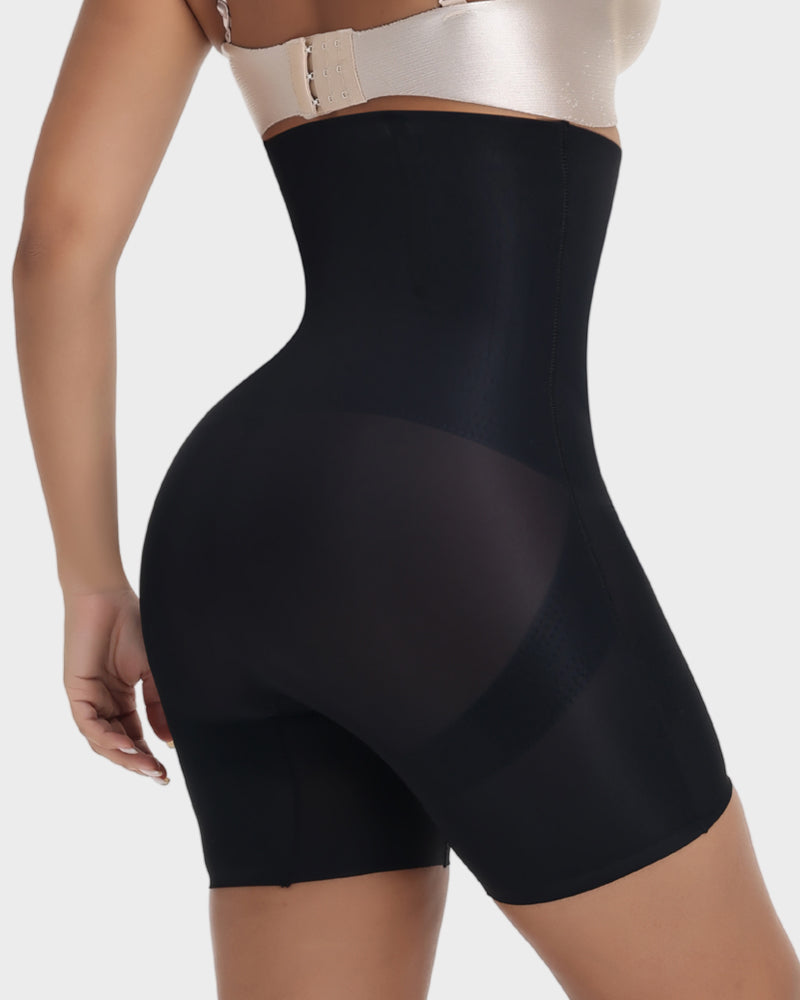 Pantalones cortos moldeadores de compresión cruzada de cintura alta: para una silueta más estilizada y suave.
