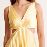 Laia | Vestido Largo Plisado