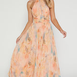 Antonella | Elegante Vestido Maxi con Cuello Halter