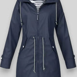 Chaqueta de Lluvia Impermeable Aria Estilosa para Uso Diario
