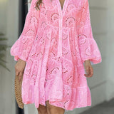 Fawna – Vestido Mini Bordado con Volantes
