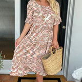 Blythea – Vestido Midi Acampanado Relajado