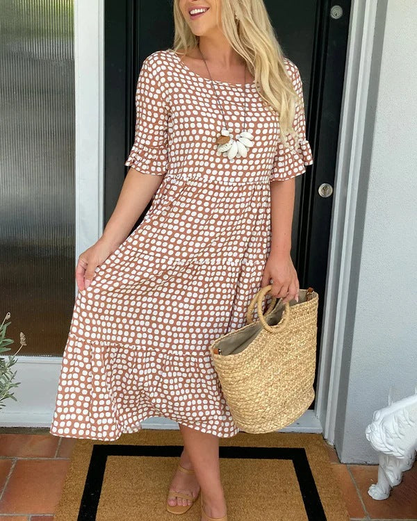 Blythea – Vestido Midi Acampanado Relajado
