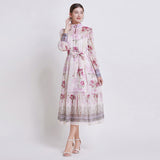 Sarah | Vestido de Chiffon Floral Elegante