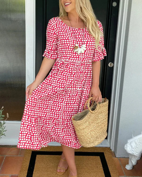 Blythea – Vestido Midi Acampanado Relajado