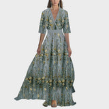 Helena Maxivestido con deslumbrante estampado floral