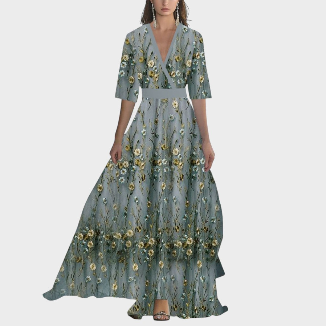 Helena Maxivestido con deslumbrante estampado floral