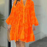 Fawna – Vestido Mini Bordado con Volantes