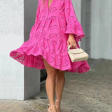 Fawna – Vestido Mini Bordado con Volantes