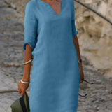 Sophia | Vestido Midi Casual con Escote en V