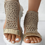 Xaviera® | Elastic Knit Sandals