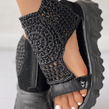 Xaviera® | Elastic Knit Sandals