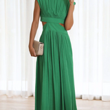 Quincy | Vestido Midi con Corte y Bolsillos