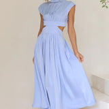 Quincy | Vestido Midi con Corte y Bolsillos