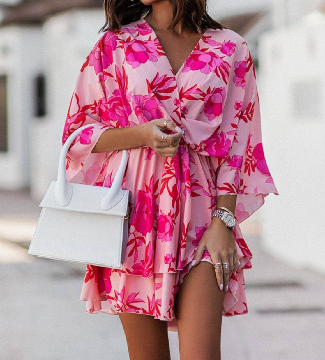 Valeria - Vestido Mini Floral Bohemio