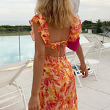 Ariella | Vestido Floral con Volantes