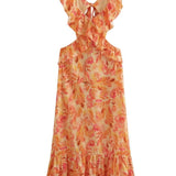 Ariella | Vestido Floral con Volantes