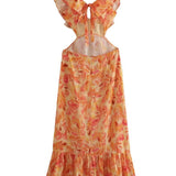Ariella | Vestido Floral con Volantes