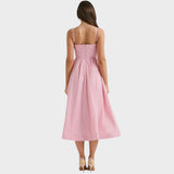 Carmencita Vestido Con Tirantes Finos