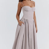 Elara | Vestido de tirantes con corsé