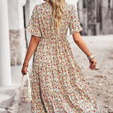 Layla™ - Vestido Impreso Elegante con Escote en V