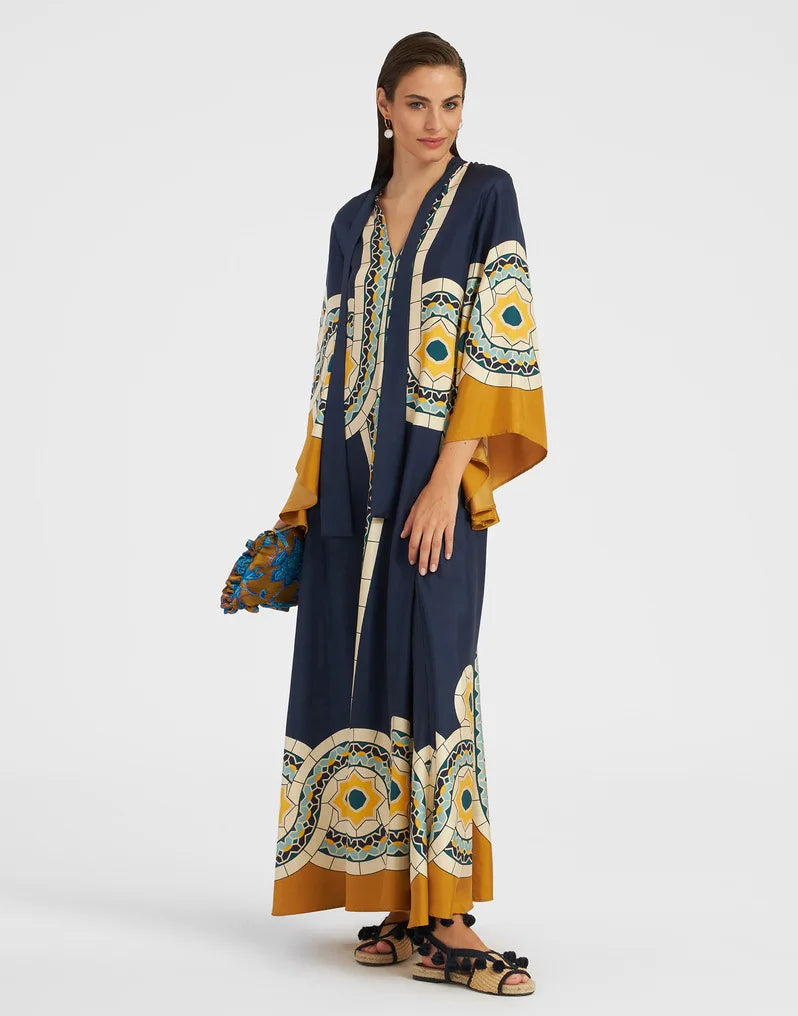 Vestido Maxi Floral Sculpted Elegance™