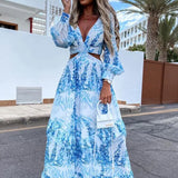 Vestido Maxi con Escote en V Amélie