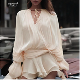 Clarisse - Vestido de Temperamento Streetwear