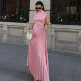 Ellison - Vestido Maxi Drapado Elegante