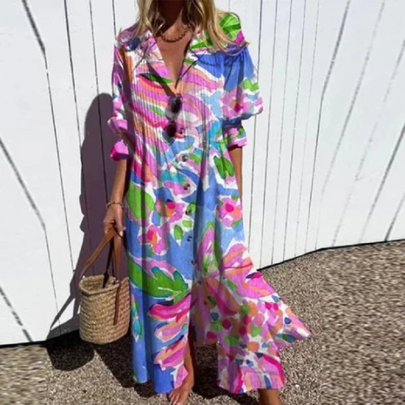Grace™ - Vestido Maxi Boho de Lujo