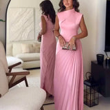 Ellison - Vestido Maxi Drapado Elegante