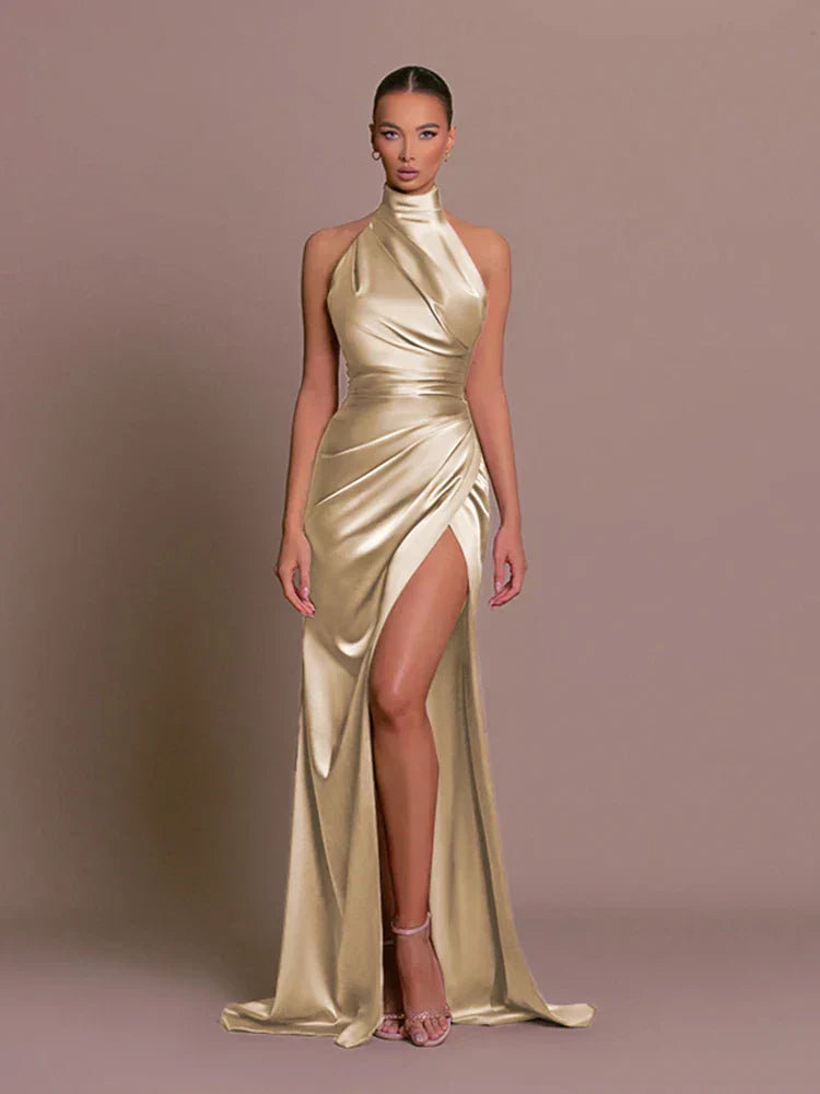 Cleo - Vestido Maxi Con Corte Elegante