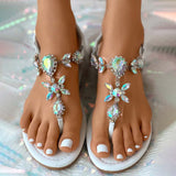 Gladys® | Glittering Sandals With Rhinestones