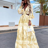 Vestido Maxi con Escote en V Amélie