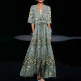 Ruby - Vestido Elegante con Patrón Floral
