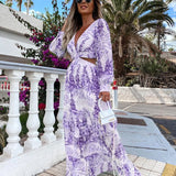 Vestido Maxi con Escote en V Amélie
