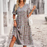 Layla™ - Vestido Impreso Elegante con Escote en V
