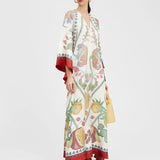 Vestido Maxi Floral Sculpted Elegance™