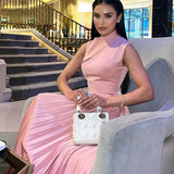 Ellison - Vestido Maxi Drapado Elegante