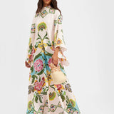 Vestido Maxi Floral Sculpted Elegance™