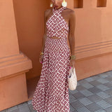 Mickay - Vestido Midi Elegante con Diseño Off-Shoulder