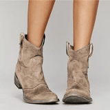 Charlotte - Botas ortopédicas de piel ante