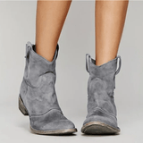 Charlotte - Botas ortopédicas de piel ante