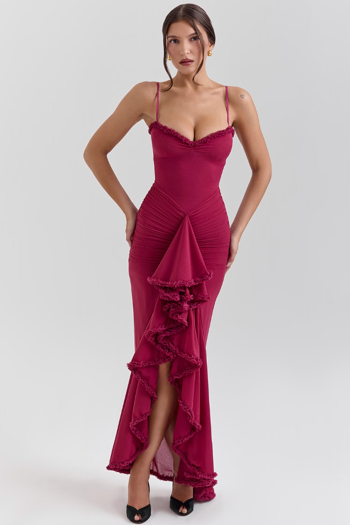 Edith - Encantador Vestido Con Volantes